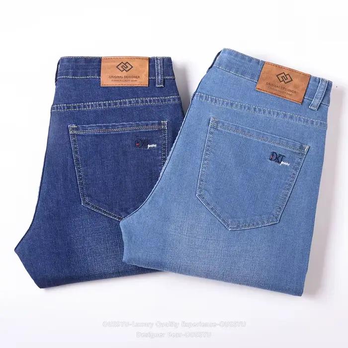 Jean Homme 2026 Coupe Droite en Coton Denim Élastique