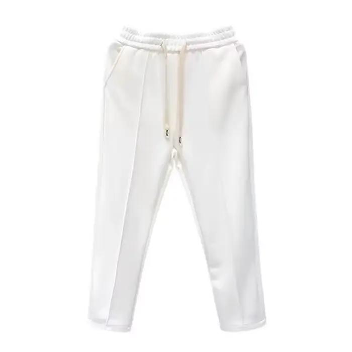 Pantalon décontracté à jambe droite pour homme – Tendance été 2026 – Coupe ample avec cordon de serrage – Polyvalent –