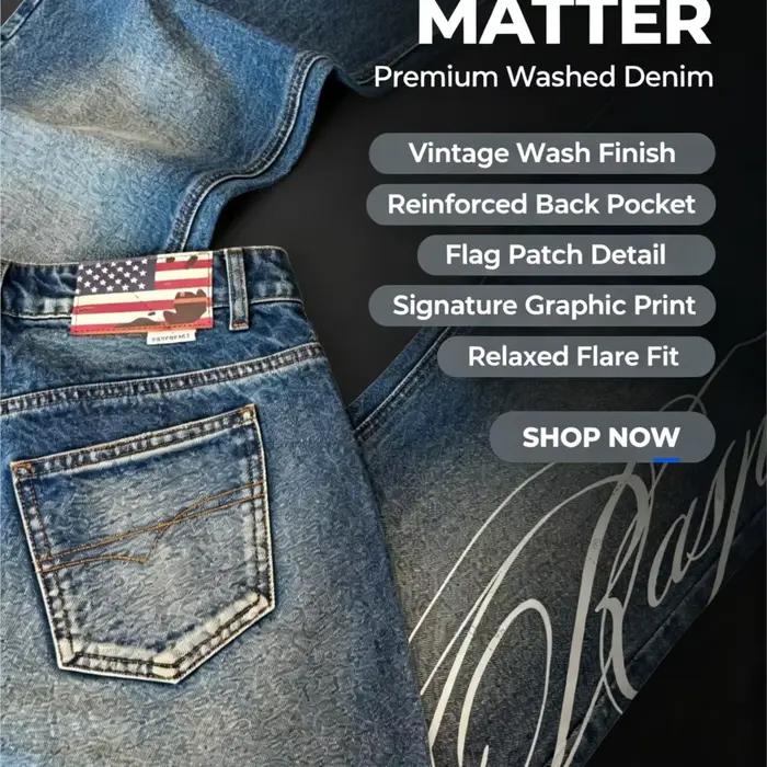 Jean Vintage imprimé pour femme