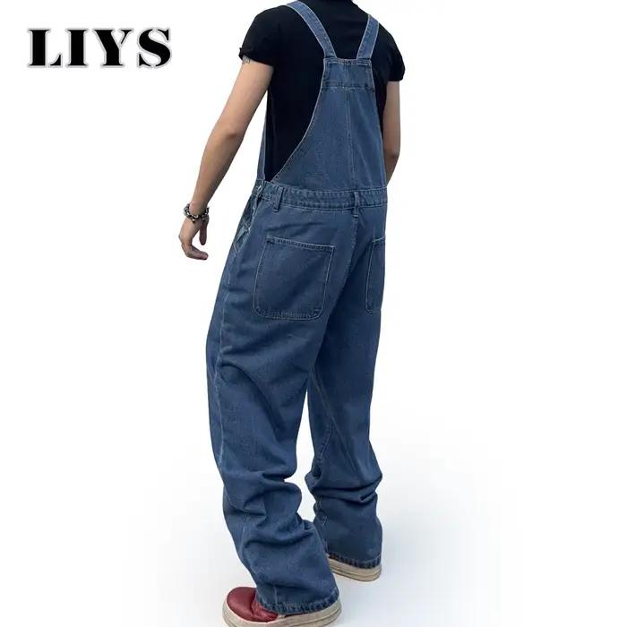 Salopette Homme Denim Bretelles Style Punk Polyvalente Polyester Viscose Visage Liberté Mode Casual Occasions Toutes Saisons
