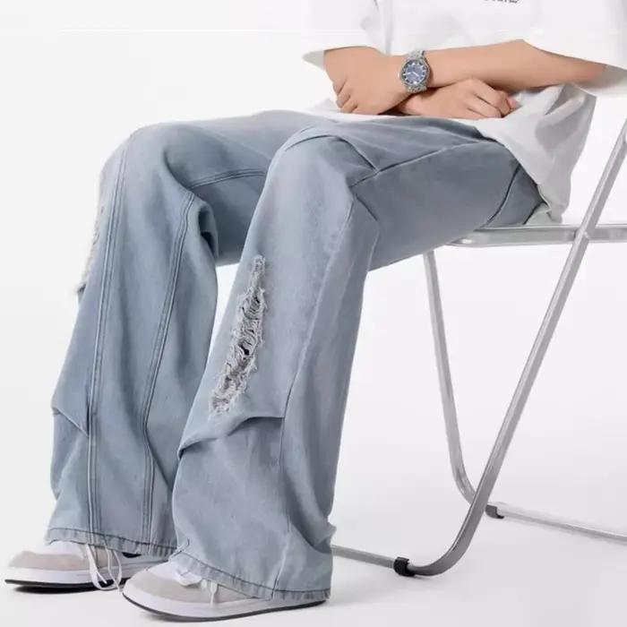 Jean déchiré style Hip Hop américain pour homme