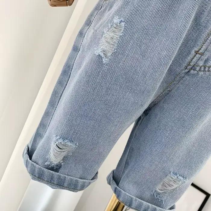 Short d'été déchiré coréen pour enfants, jeans fins pour garçons, shorts pour bébés, à la mode, nouveau