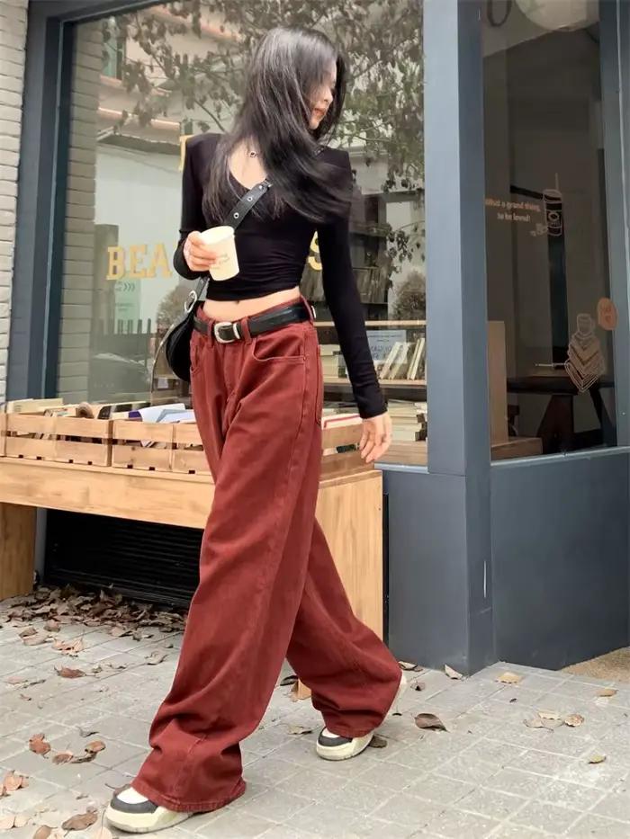 Jean à Jambes Larges pour Femme