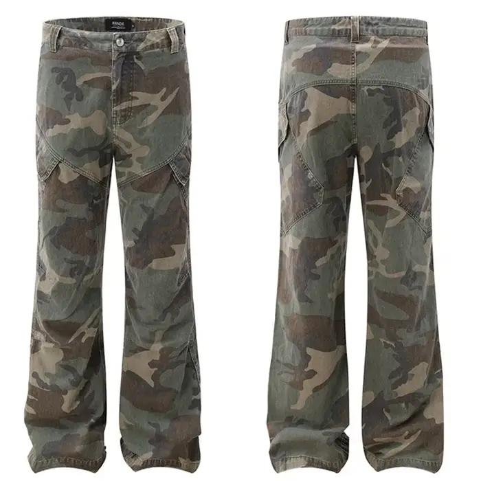 Salopette en denim multi-poches pour hommes