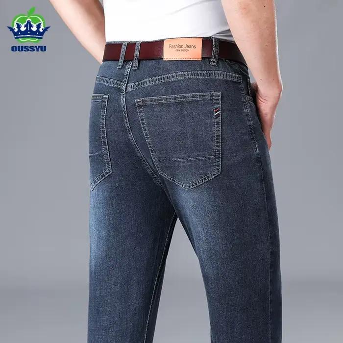 Jean élastique de marque OUSSYU pour homme