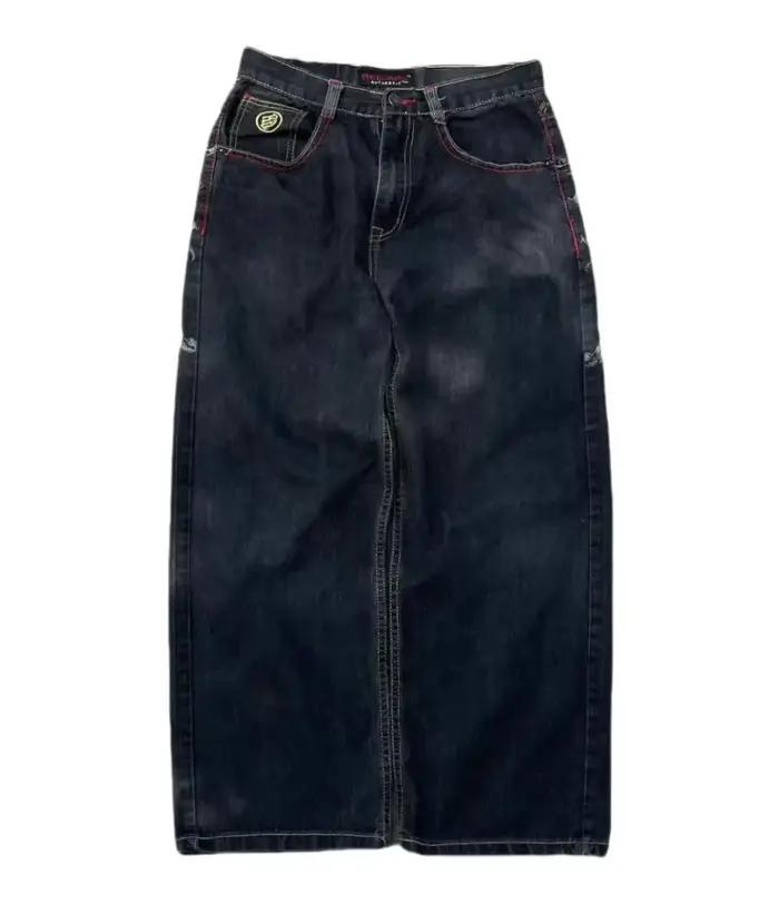 Jeans Siri-Jeans Hip-Hop Femme Décontracté Vintage Lavé Multicolore Pantalon à Jambes Larges Occasions Spéciales Nouvelle Collection
