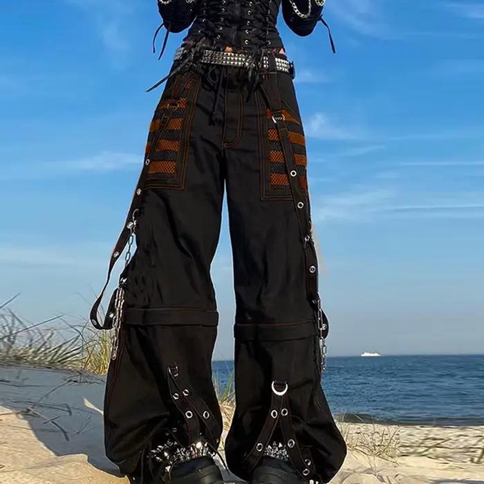 Pantalon en Denim à jambes larges pour femmes