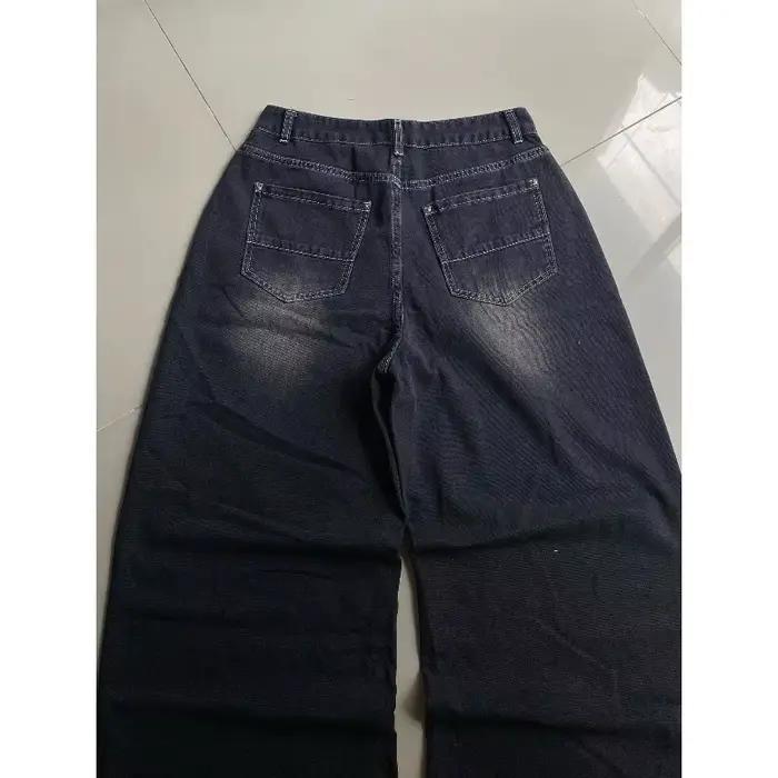 Jean Baggy imprimé Vintage Y2K Harajuku tendance hommes et femmes Hip Hop mode décontracté Joker Couple pantalon à jambes larges Streetwear nouveau