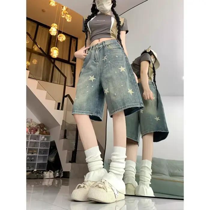 Jean ample à jambes larges pour femmes