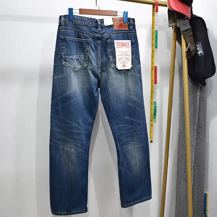 Jean en denim selvedge lavé 100 % coton 12