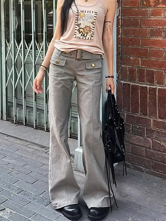 Jean slim Vintage Grunge pour femmes