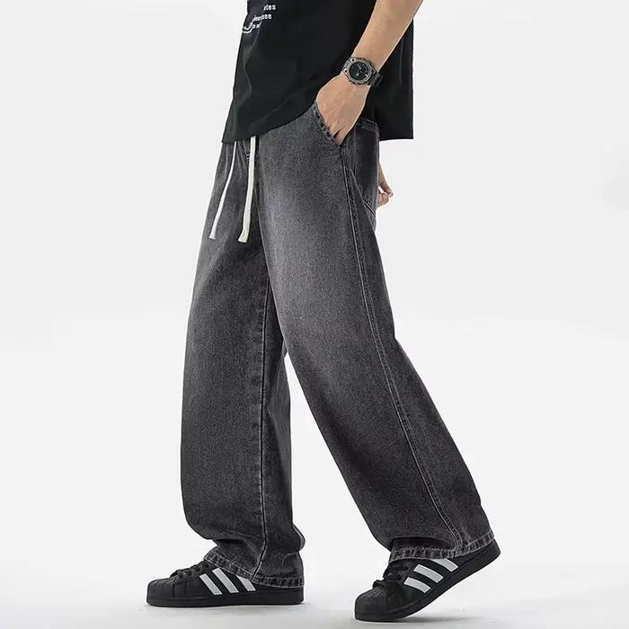 Jean homme américain ample jambe large pantalon droit
