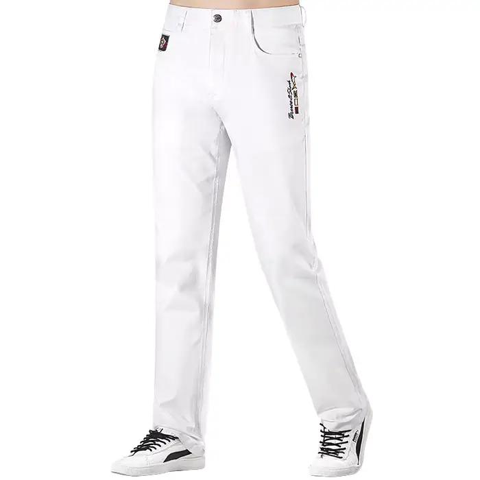 Jean blanc d'été pour hommes