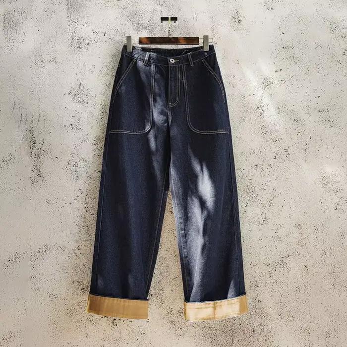 Maden – jean ample en Denim à jambes droites pour femme