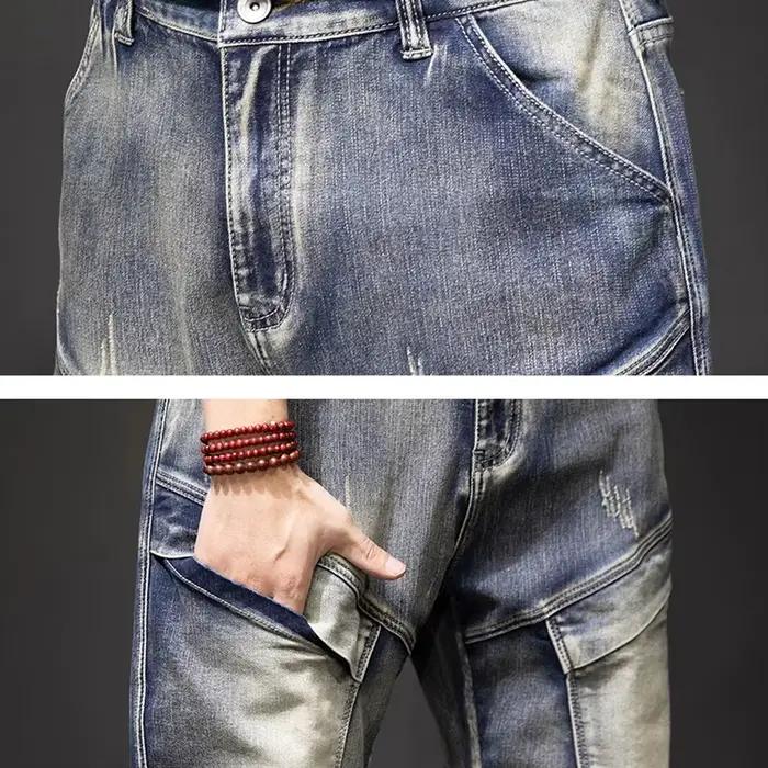 Jean de rue rétro Punk pour hommes
