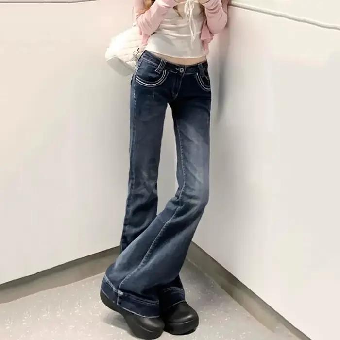 Pantalon évasé en Denim pour femmes