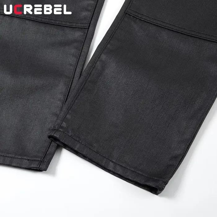 Jean de moto multi-poches pour hommes