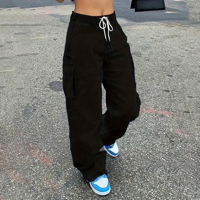 Pantalon Cargo jean femme Streetwear