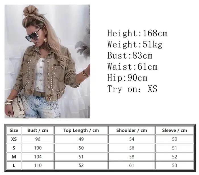 Veste en jean pour femme