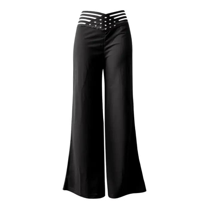 Pantalon évasé à jambes larges pour femmes