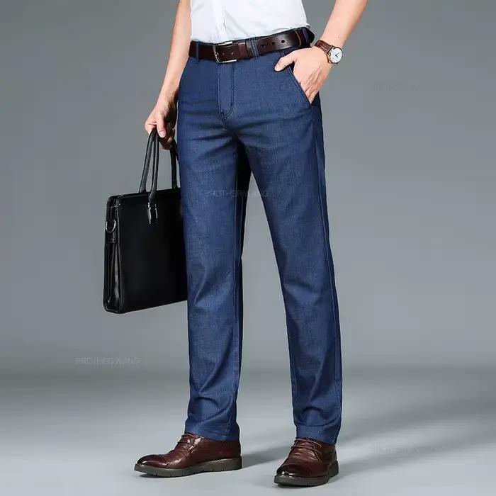 Jean Lyocell fin pour homme