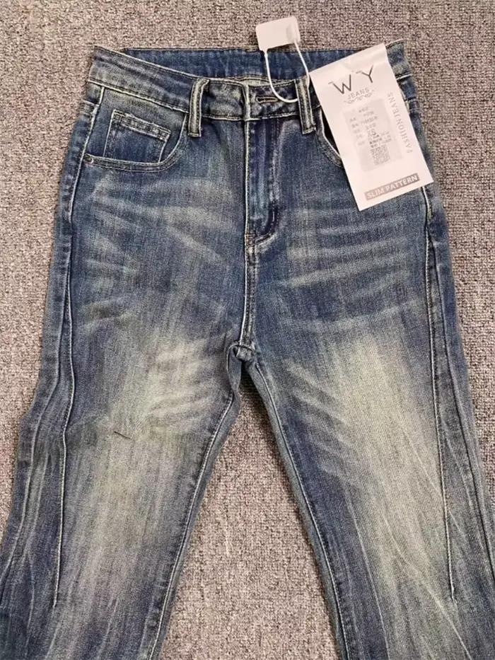 Jeans évasés bleus pour femmes