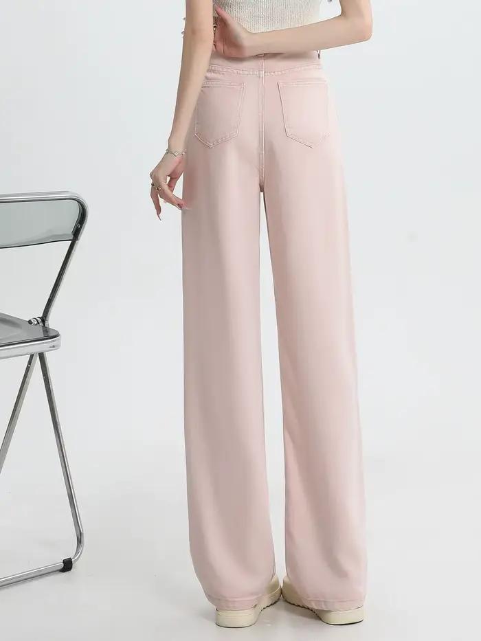 Jean à jambes larges en lyocell pour femme