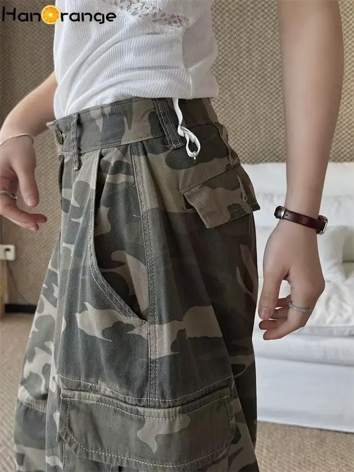 Jean court camouflage vintage HanOrange 2026 pour femme