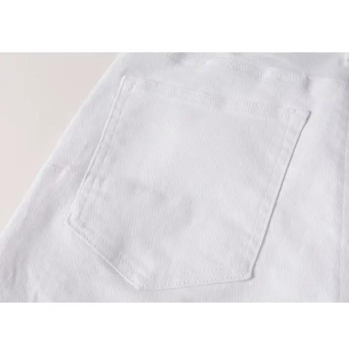 Nouveaux jeans skinny blancs pour hommes