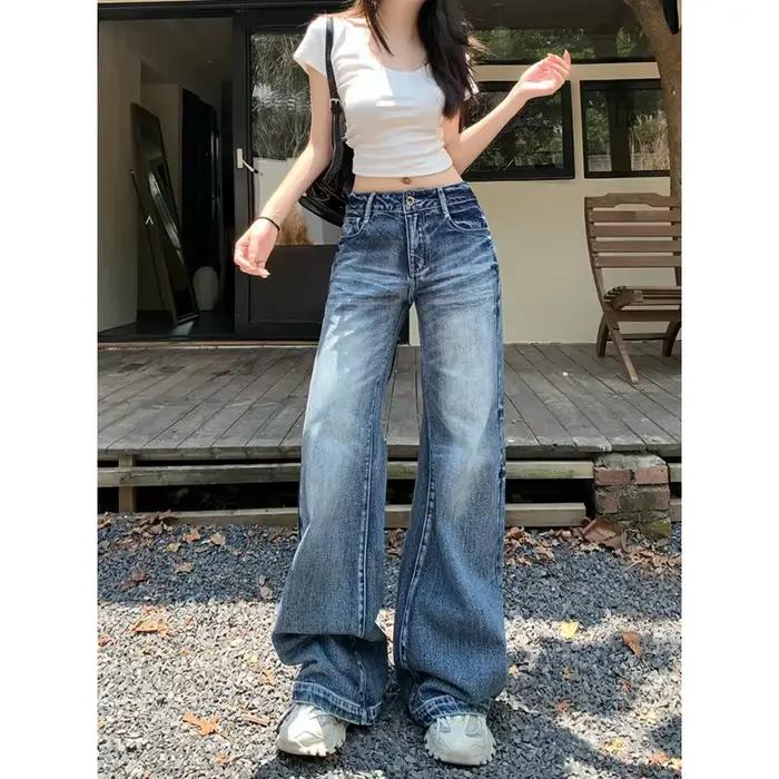 Y2k jean pantalon pour femme Shoujo fille Style