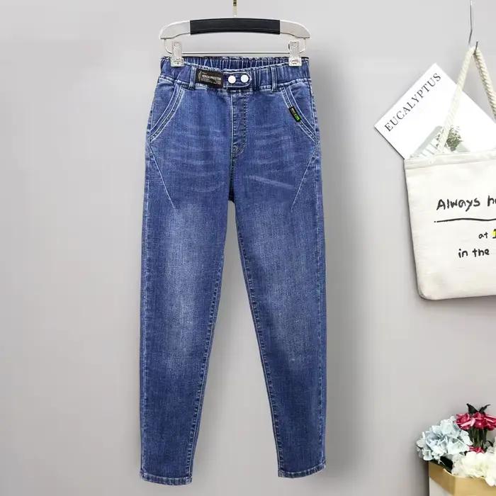 5XL taille haute jean femmes Vintage grande