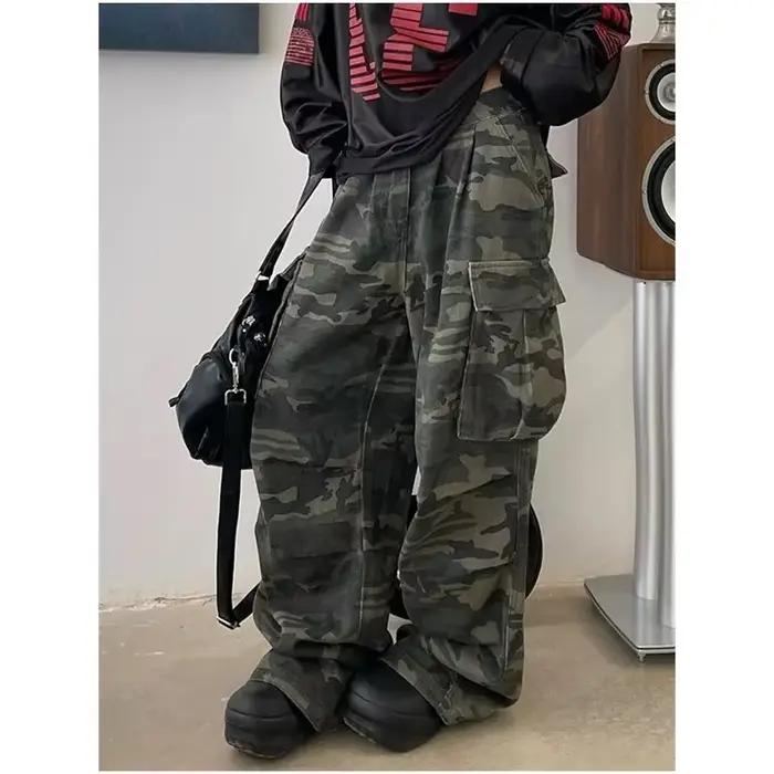Jean vert militaire pour femmes