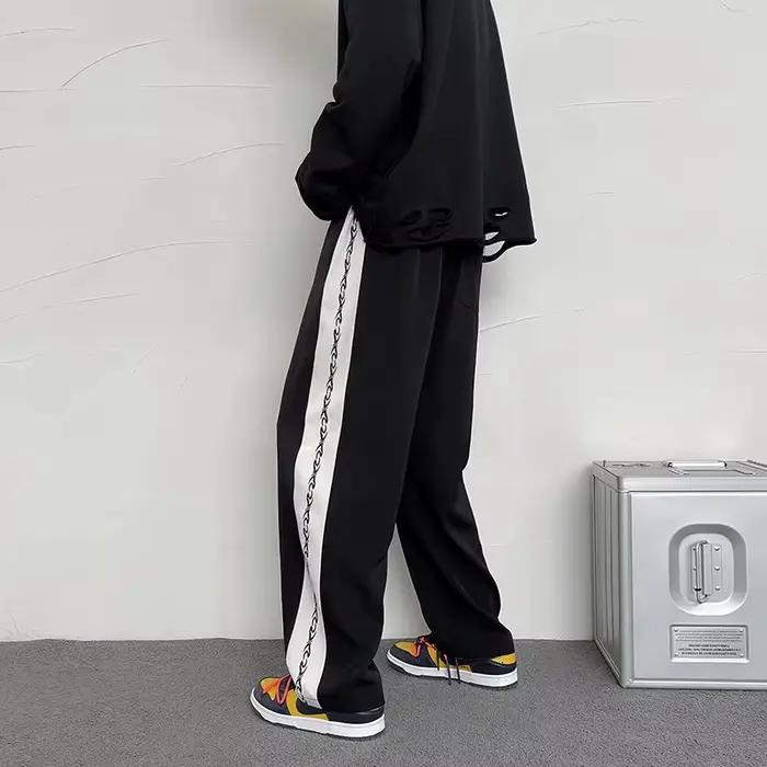 Pantalon Homme Nouvelle Collection Tendance Estivale Confortable Légère Coupe Droite Polyvalente Polyester Blanc Bleu Ciel Occasions Quotidiennes