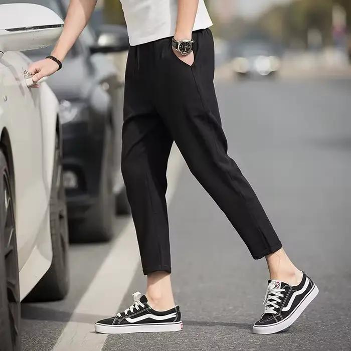 Nouveau pantalon pour hommes de style européen et américain à la mode à grille 2025 pour les affaires
