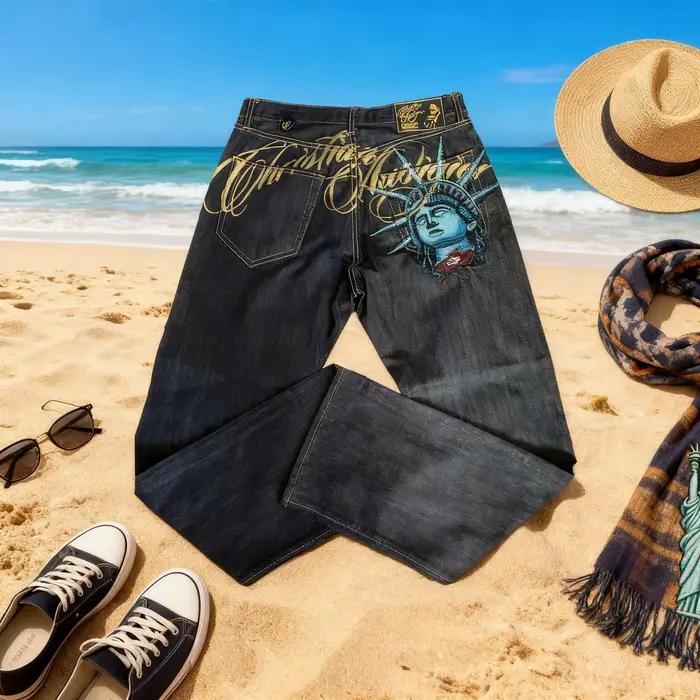 Pantalon en jean décontracté pour femme