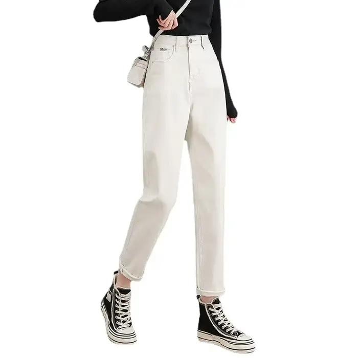Jean taille haute pour femmes