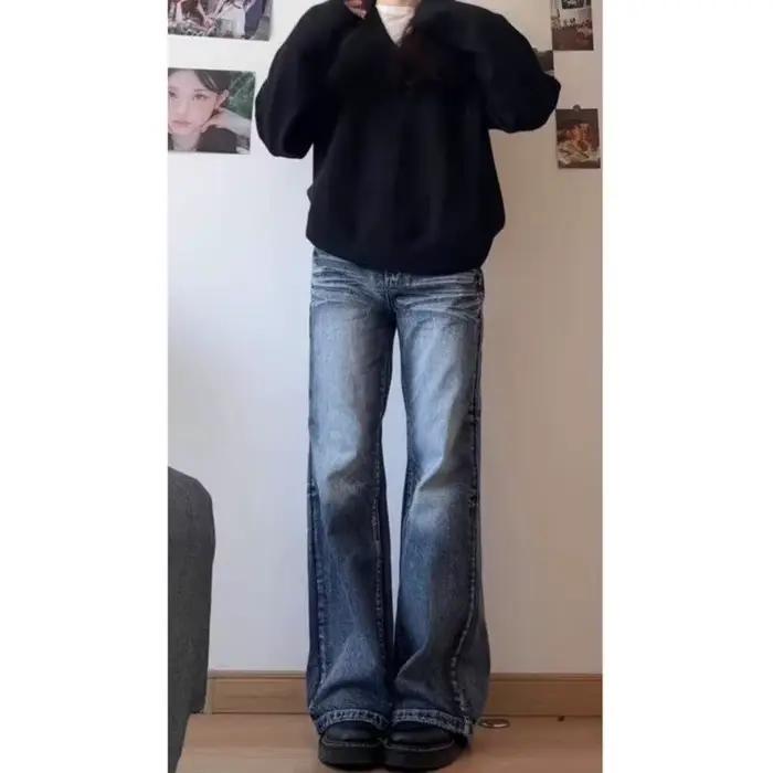 Y2k jean pantalon pour femme Shoujo fille Style