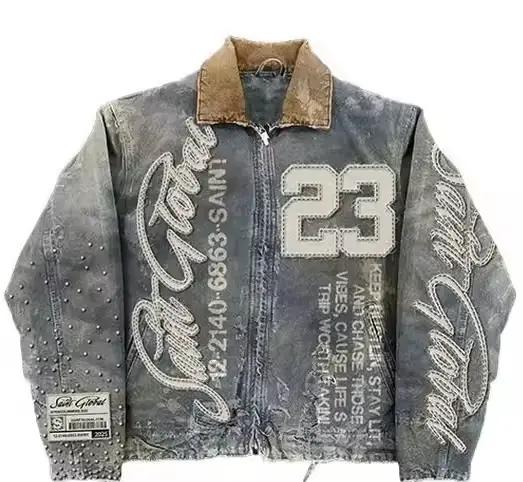Veste et jean en jean américain