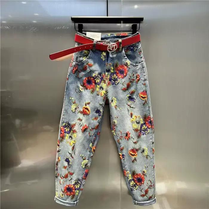 Jeans College hip hop rétro pour hommes