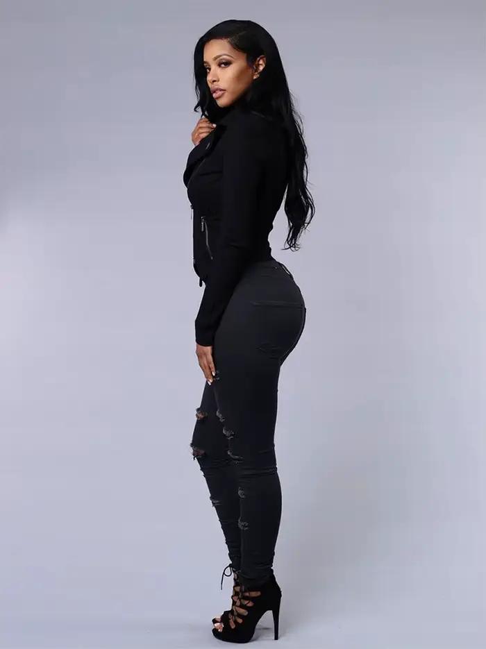 Offre spéciale jean déchiré pour femmes sexy