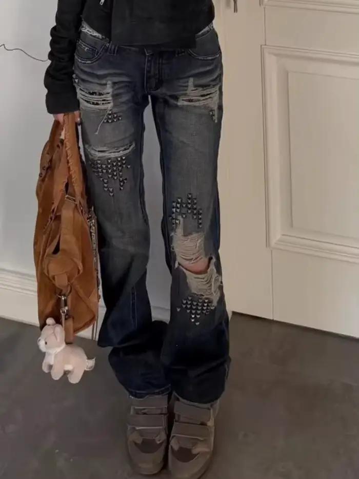 Jeans vintage Y2K pour hommes