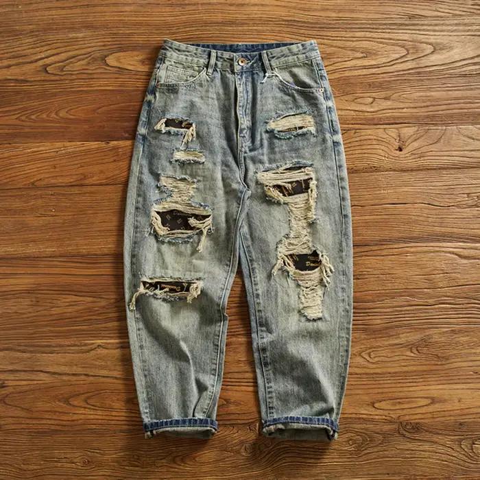 Jean vintage lourd pour hommes