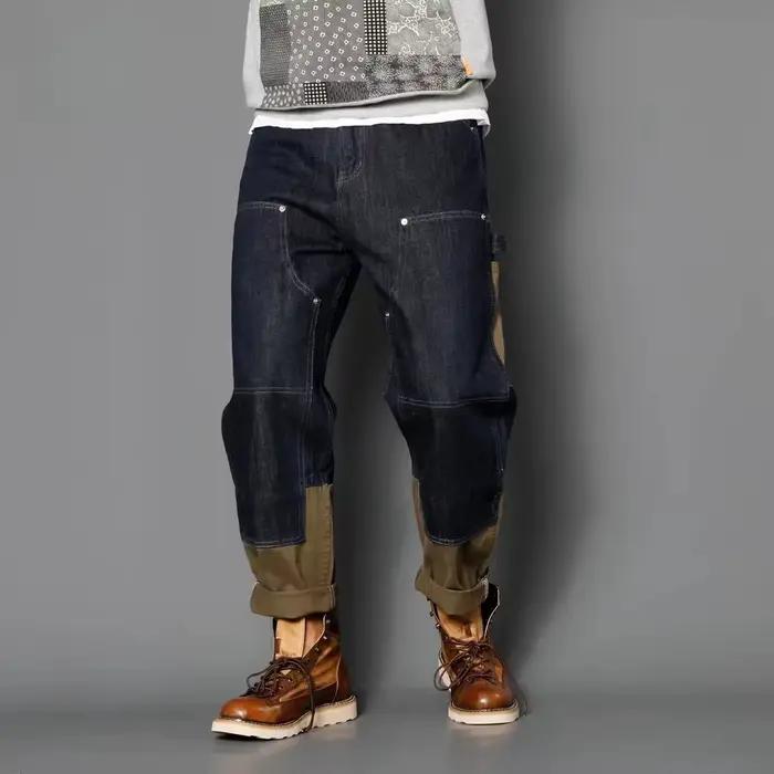 Jeans décontractés ABOORUN en coton et élasthanne pour hommes senior style high street blanc bleu ciel beige turquois or gris lavande fuchsia violet turquoise vert occassionnels printemps automne