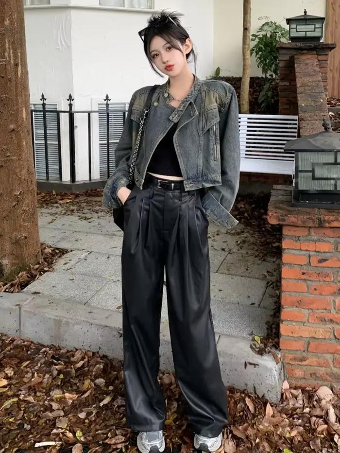 Veste en jean rétro pour femmes