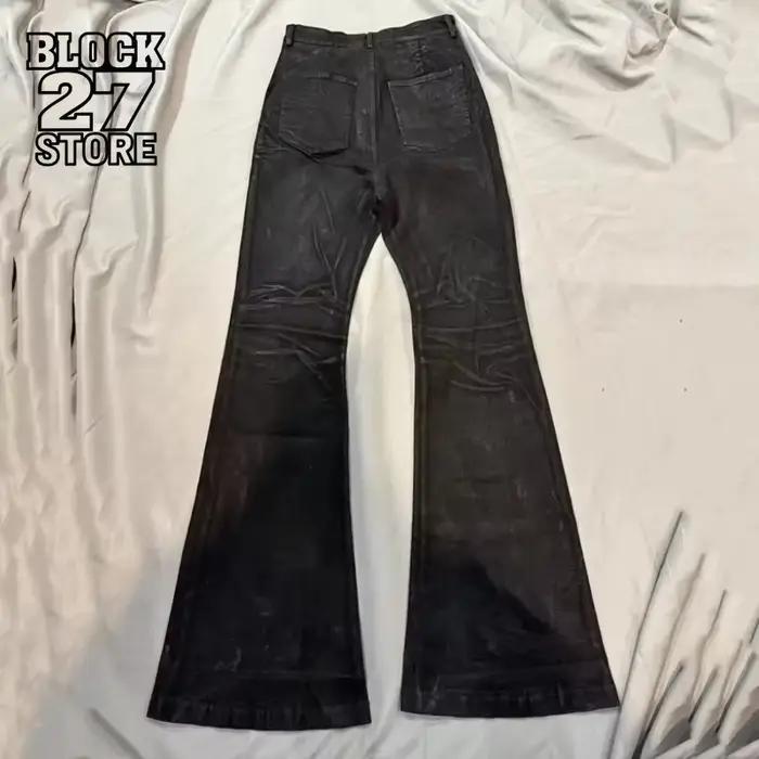 Jeans Micro-évasés pour Hommes Style Rétro Américain Gothique et Vintage Occasions Quotidiennes Automne et Hiver