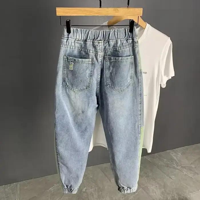 Jean Délavé avec Trous pour Homme