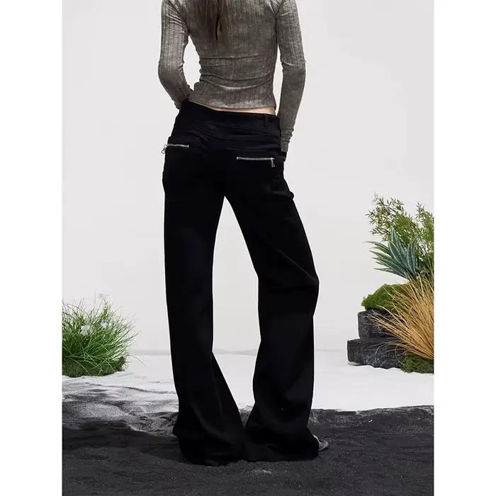YIBASHU Jean évasé pour femme