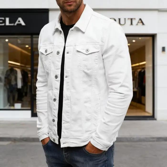 Veste en jean pour homme Printemps-Automne