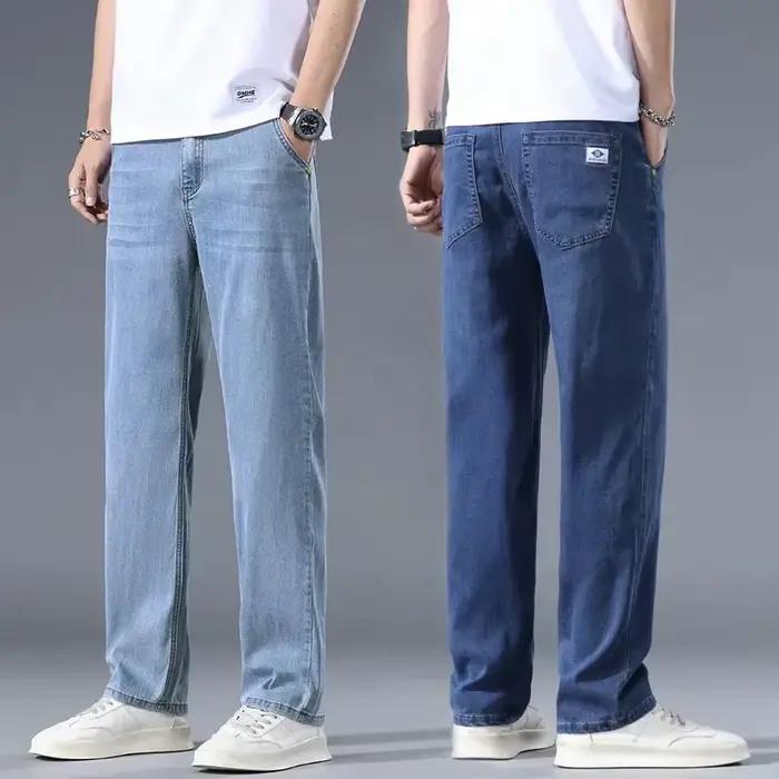 Jean en Lyocell pour Homme – Nouvelle Collection Printemps – Coupe Droite Décontractée – Confortable et Polyvalent