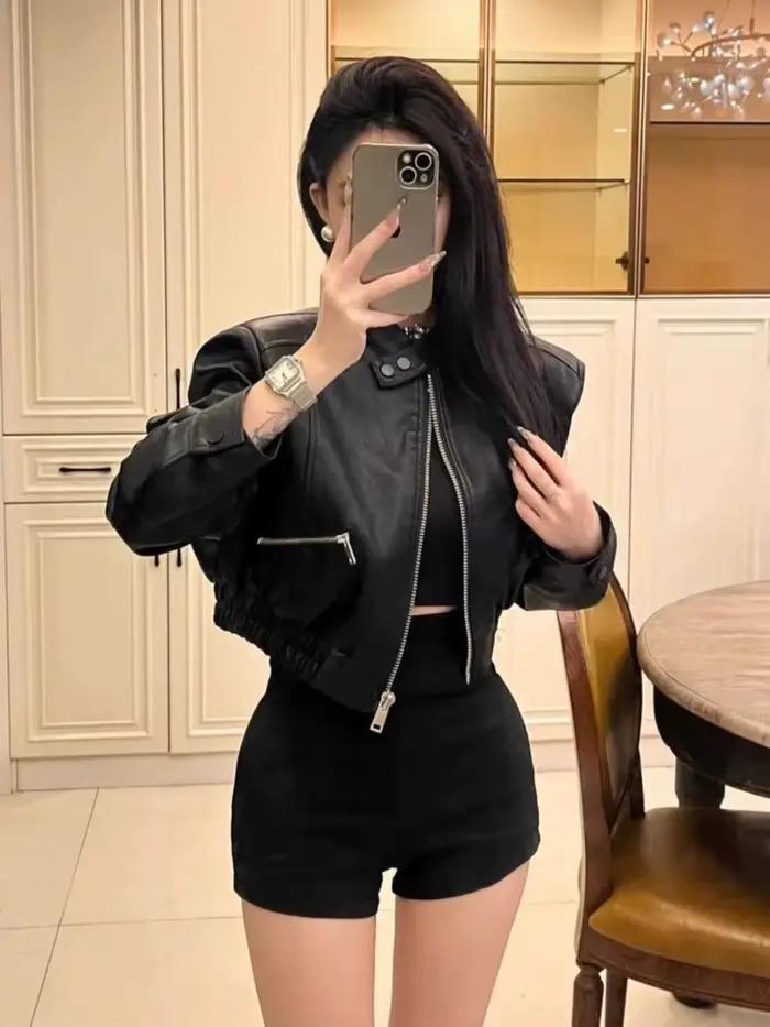 Vestes de motard femme veste